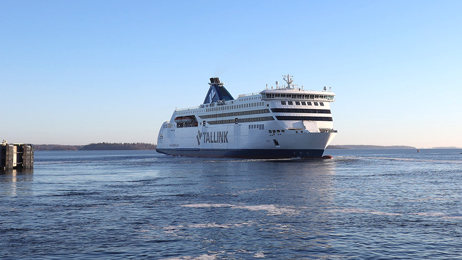 Star 1 på väg in i Kapellskärs hamn